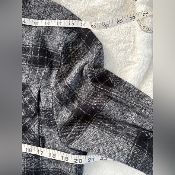 Colorado Clothing Men’s Plaid Flannel Button Up Gray- Black Shirt Sz: Large - Picture 5 of 12